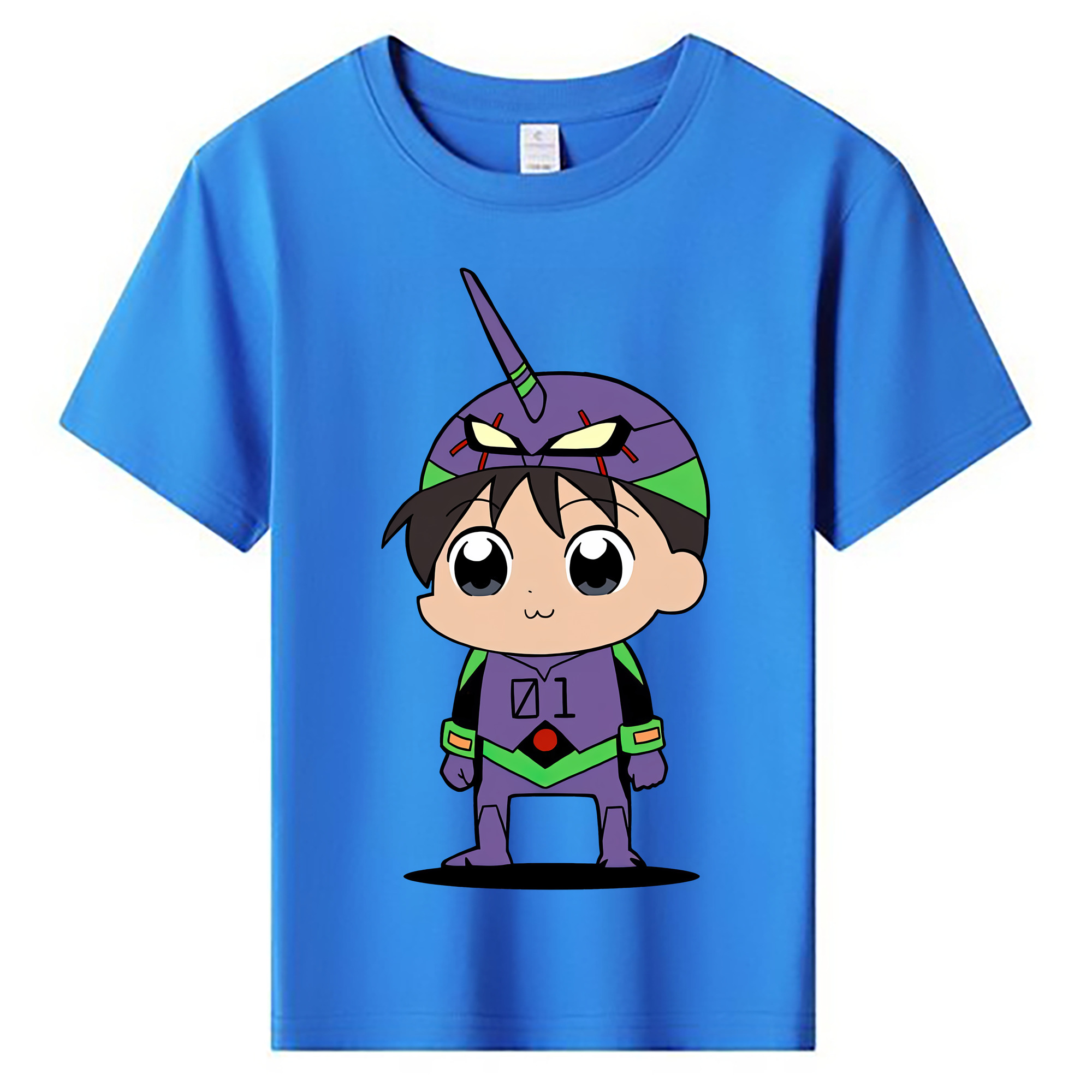 （画像用） EVA 新世紀エヴァンゲリオン 綿100％キッズTシャツ（フロントプリント）